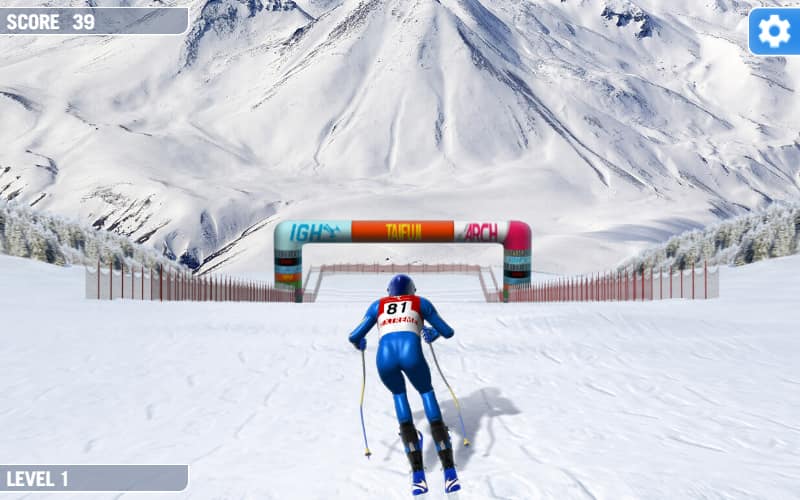 Downhill Ski Jeu Gratuit en Ligne FunnyGames