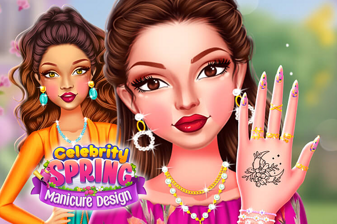 Celebrity Spring Manicure Design