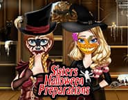 Sisters Halloween Preparations